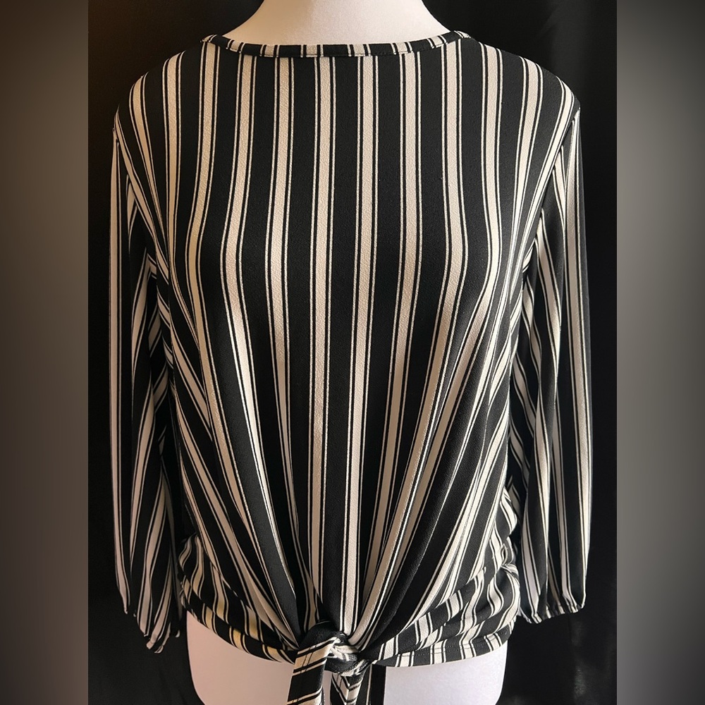Adrianna Papell Stripped Blouse